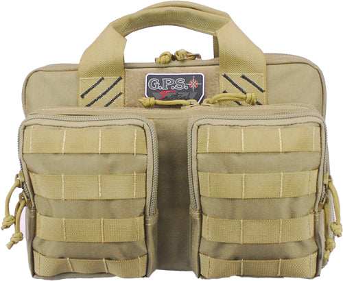 Gps Quad+2 Pistol Case - W/2-removable Pouches Tan - Skoutley Outdoors LLC