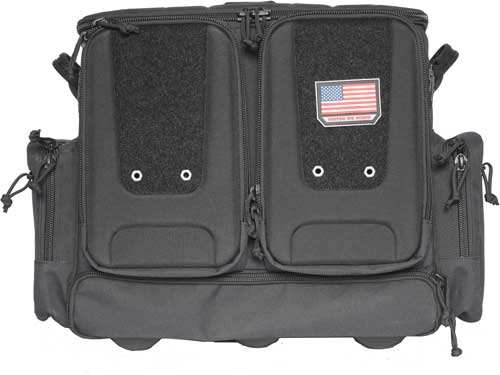 Gps Tactical Rolling Range Bag - Holds 10 Handguns Black Nylon - Skoutley Outdoors LLC