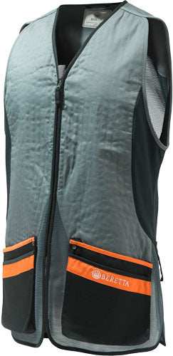 Beretta Men's S.pigeon Vest - Medium Grey/orange - Skoutley Outdoors LLC
