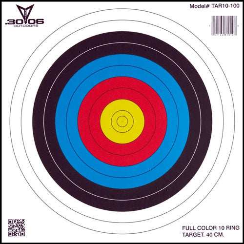 30-06 Outdoors Paper Target - Archery 10-ring 17"x17" 100ct - Skoutley Outdoors LLC