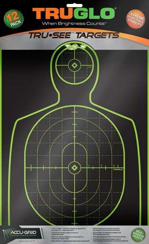 Truglo Tru-see Reactive Target - Handgunner 12" X 18" 12-pack - Skoutley Outdoors LLC