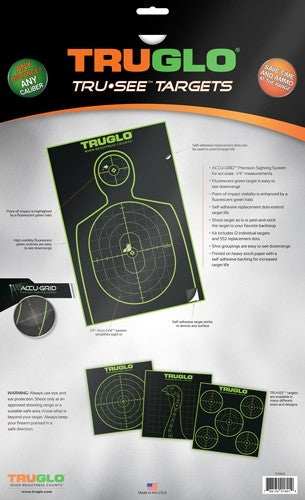 Truglo Tru-see Reactive Target - Handgunner 12" X 18" 12-pack - Skoutley Outdoors LLC