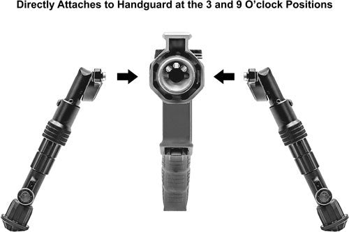 Load image into Gallery viewer, Utg Bipod Recon Flex Keymod - Matte Blk Center H 5.7&quot;-8&quot;
