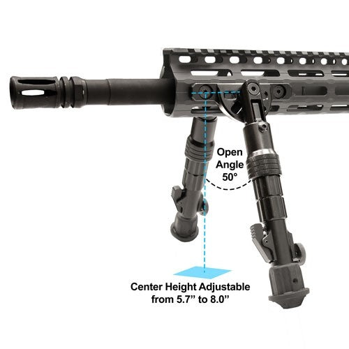 Load image into Gallery viewer, Utg Bipod Recon Flex M-lok - Matte Blk Center H 5.7&quot;-8&quot;
