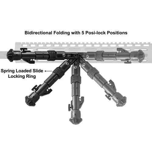 Load image into Gallery viewer, Utg Bipod Recon Flex M-lok - Matte Blk Center H 8.0&quot;-11.8&quot;
