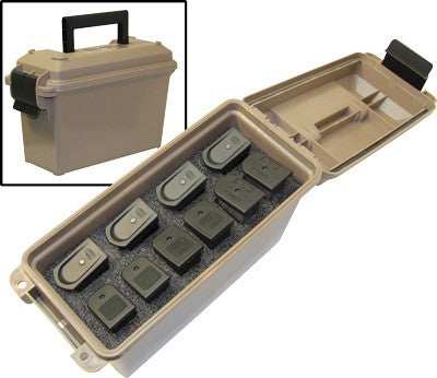 Mtm Tactical Magazine Can Dark - Earth Holds 10 Ds Handgun Mags - Skoutley Outdoors LLC