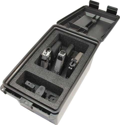 Mtm Tactical Pistol Handgun - Case 3 Gun Dark Grey - Skoutley Outdoors LLC
