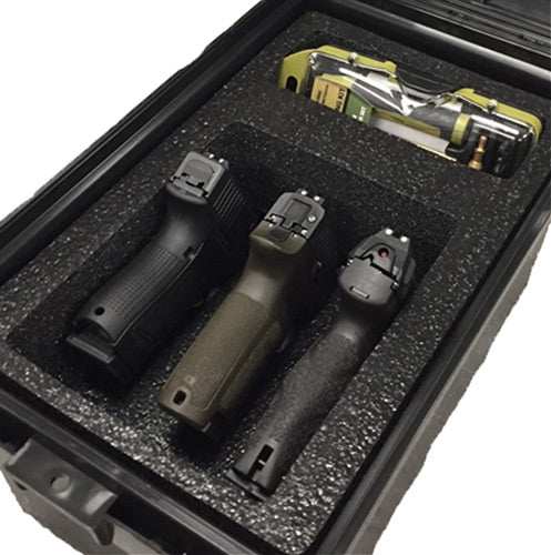 Mtm Tactical Pistol Handgun - Case 3 Gun Dark Grey - Skoutley Outdoors LLC