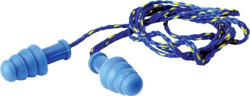 Walkers Ear Plugs Braided Cord - Rubber 27db Blue 1-pair - Skoutley Outdoors LLC