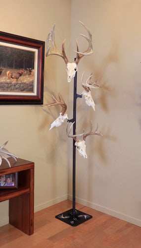 Skull Hooker Trophy Tree W/ 5 - Brackets Customizable Display - Skoutley Outdoors LLC