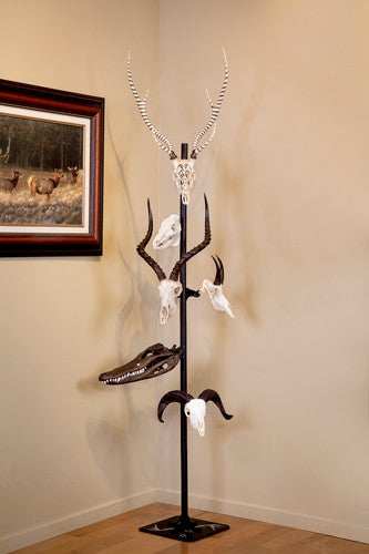 Skull Hooker Trophy Tree W/ 5 - Brackets Customizable Display - Skoutley Outdoors LLC