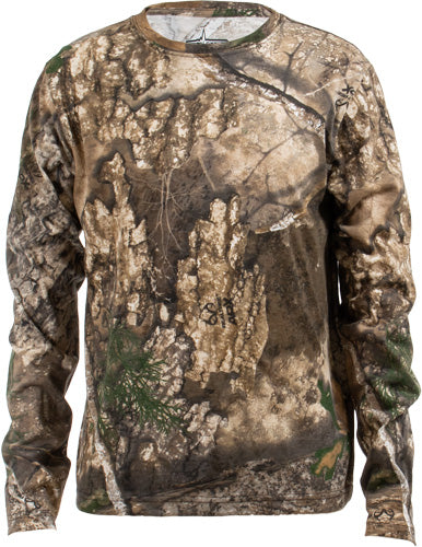 Habit Bear Cave Youth Tee - Long Sleeve Realtree Apx Xl