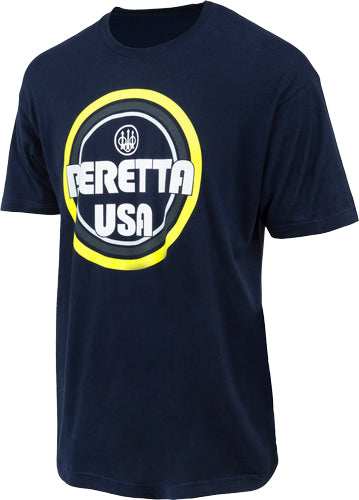 Beretta T-shirt Retro Busa - Logo Large Navy Blue< - Skoutley Outdoors LLC