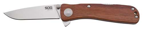 Sog Knife Twitch Ii - Satin Polish Wood Handle - Skoutley Outdoors LLC