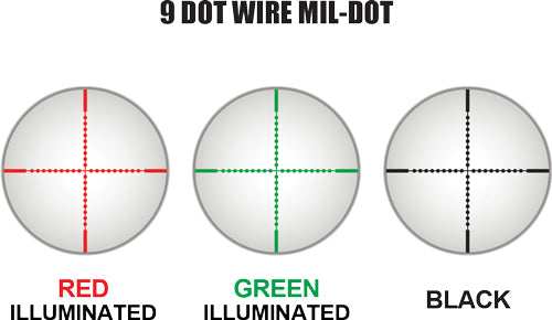 Utg Scope 3-9x40 1" Ao - 36 Color Illuminated Mil-dot - Skoutley Outdoors LLC