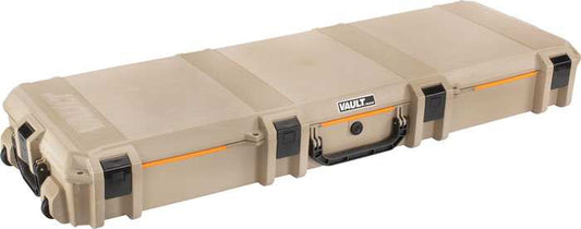 Pelican Vault Double Rifle - Case W/ Wheels/foam 53" Tan - Skoutley Outdoors LLC