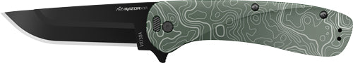 Outdoor Edge Razor Vx1 3" Fldr - Green Topo Alum Spring Assist - Skoutley Outdoors LLC