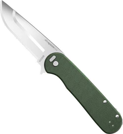 Load image into Gallery viewer, Outdoor Edge Razor Vx3 3" Fldr - Green Micarta Ss Ball Bearings - Skoutley Outdoors LLC
