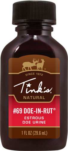 Tinks Deer Lure #69 Doe-in-rut - 1fl Oz Squirt Top Bottle - Skoutley Outdoors LLC