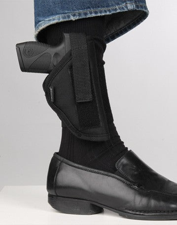 Bulldog Ankle Holster Rh Black - Compact Autos W/2.5