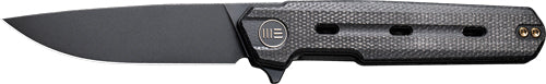 We Knife Navo 3.25" Black - Canvas Micarta Stonewash