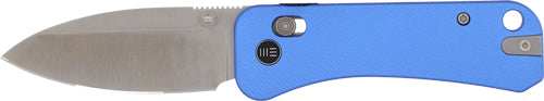 We Knife Banter 2 2.87" Blue - Aluminum/satin Crossbar Lock - Skoutley Outdoors LLC