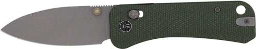 We Knife Banter 2 2.87" Green - Canvas Micarta/gray Stonewash - Skoutley Outdoors LLC