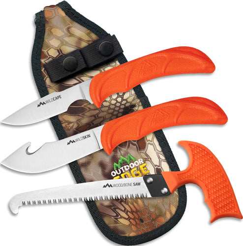 Outdoor Edge Wildguide 3 Piece - Hunting Combo W/krypek Sheath - Skoutley Outdoors LLC