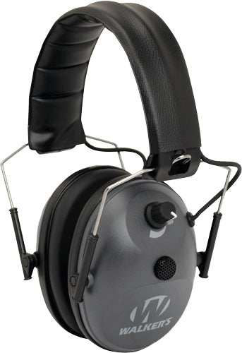 Walkers Muff Electronic 1-mic - 4x Enhancement 22db Grey - Skoutley Outdoors LLC