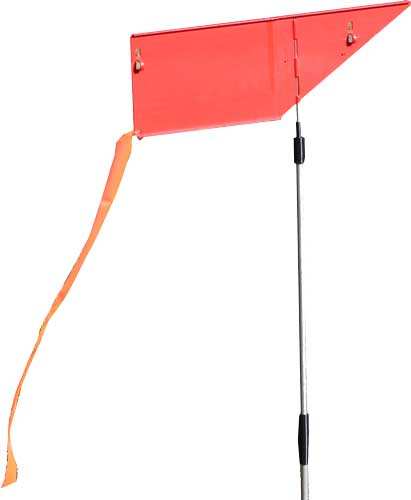 Mtm Wind Reader Shooting Range - Flag Orange W/flag And Stake - Skoutley Outdoors LLC