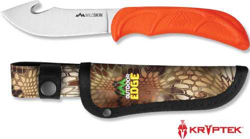 Outdoor Edge Wild Skin 4.0" - Guthook Knife W/ Mo Sheath - Skoutley Outdoors LLC