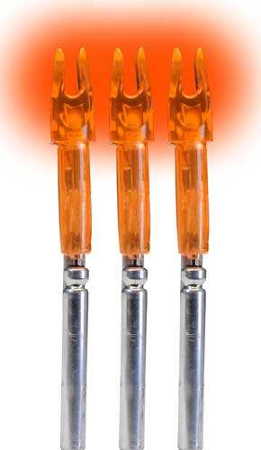 Lumenok Lighted Nock - X-series Hd Orange 3pk - Skoutley Outdoors LLC