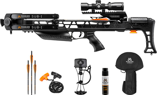 Mission Crossbow Sub-1 Package - 385fps Black - Skoutley Outdoors LLC
