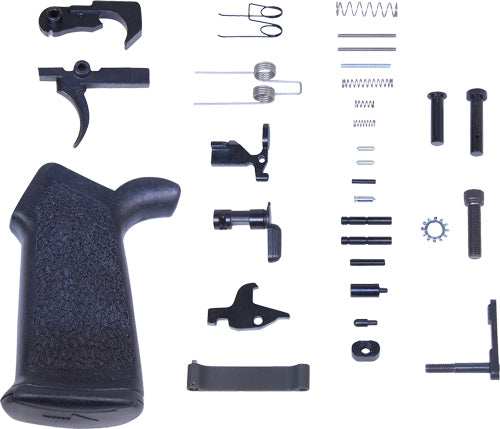 Guntec Complete Lower Parts - Kit Ar10 W/ Ergonomic Grip - Skoutley Outdoors LLC