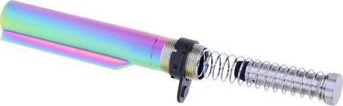Guntec Ar15 Buffer Tube With - Buffer & Spring Rainbow Pvd - Skoutley Outdoors LLC