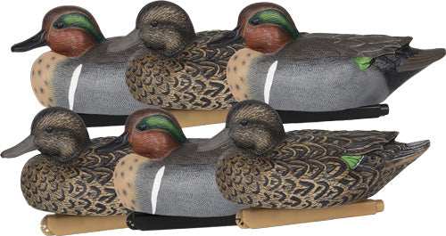 Zink Floater Decoys Green Wing - Teal 6 Pack - Skoutley Outdoors LLC