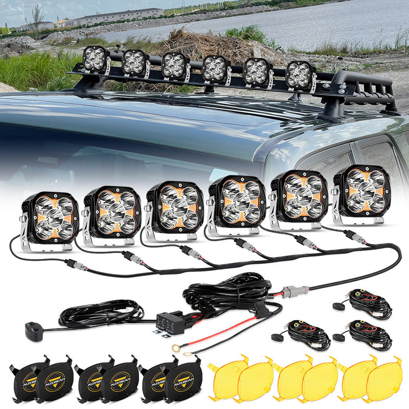 Load image into Gallery viewer, XP-ULTRA Series 4.5 Inch LED Pod Lights Off Road Lights with Amber DRL
