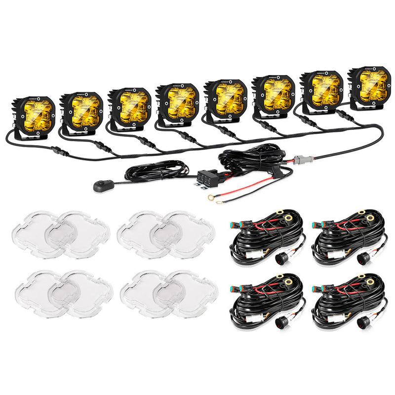 Load image into Gallery viewer, XP-ULTRA Series 3 Inch 80W Spot Beam LED Pods Amber&amp;White Offroad Lights
