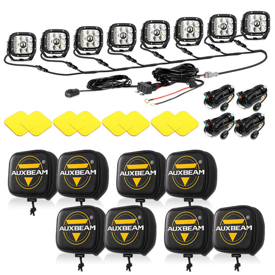 XP-ULTRA Series 5 Inch 110W 11000LM White/Amber LED Driving Lights Pods Light