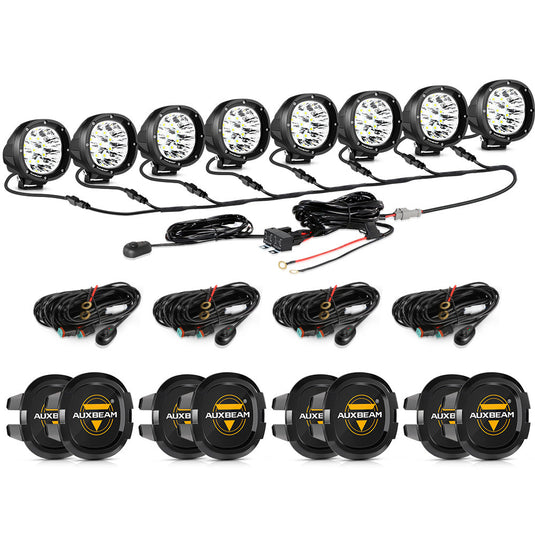 P4 Series | 4 Inch 90W Round LED Driving Lights Spot White Pod Lights