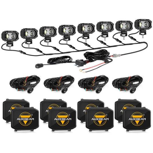 R4 Series | 4 Inch 60W Flood Beam LED Pods Light White Driving Light