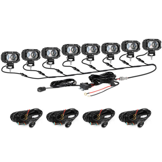 R4 Series | 4 Inch 60W Spot Beam LED Pods Light White Driving Light