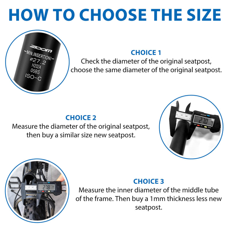 Load image into Gallery viewer, ZOOM Bike Suspension Seatpost
