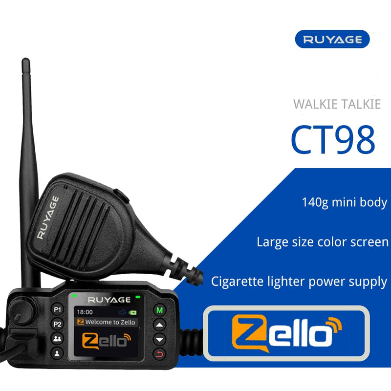Load image into Gallery viewer, Ruyage Zello PTT 4G LTE Vehicle Mounted Mobile Two Way Radio
