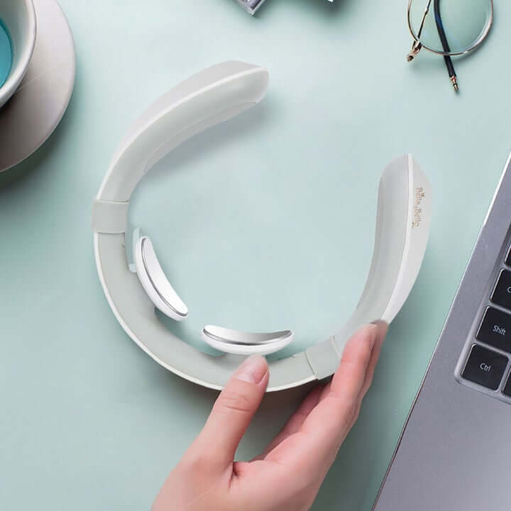 Load image into Gallery viewer, Bella2Bello EGM White Remote Intelligent Neck Massager (White) 10352
