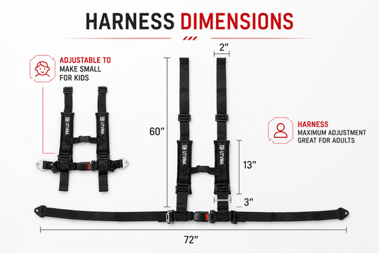 Four Harness Pack Auto Buckle with Harness Collars