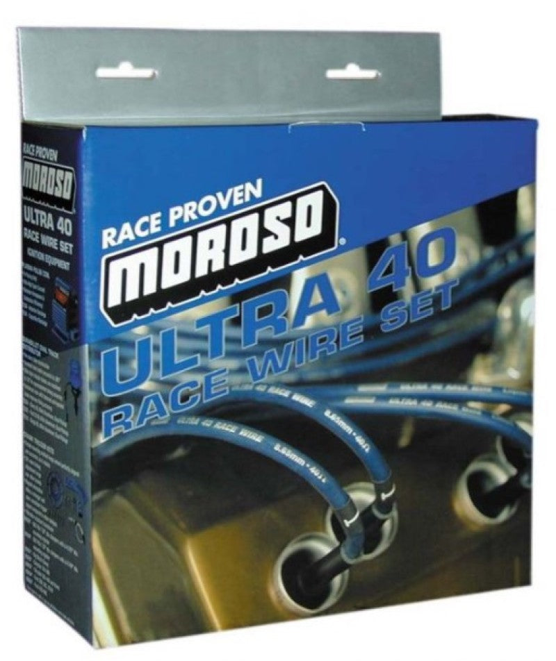 Load image into Gallery viewer, Moroso Ford 289-302 Ignition Wire Set - Ultra 40 - Unsleeved - Non-HEI - Under Header - Red
