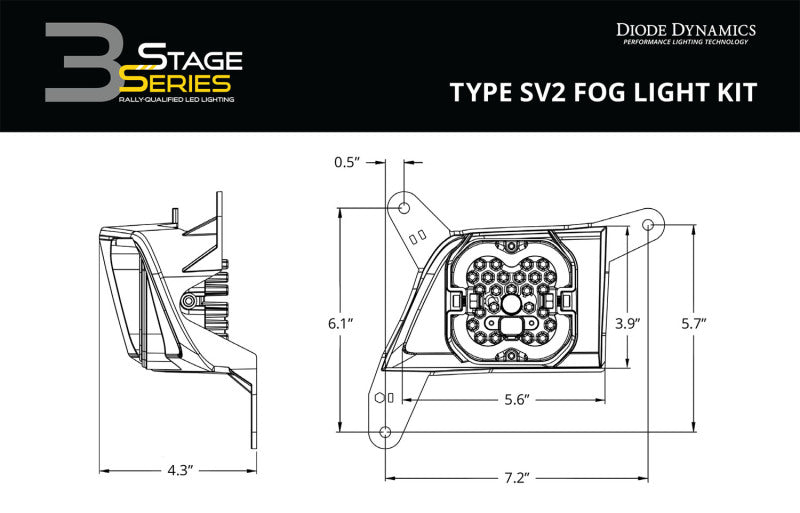 Load image into Gallery viewer, Diode Dynamics SS3 Max Type SV2 Kit ABL - White SAE Fog
