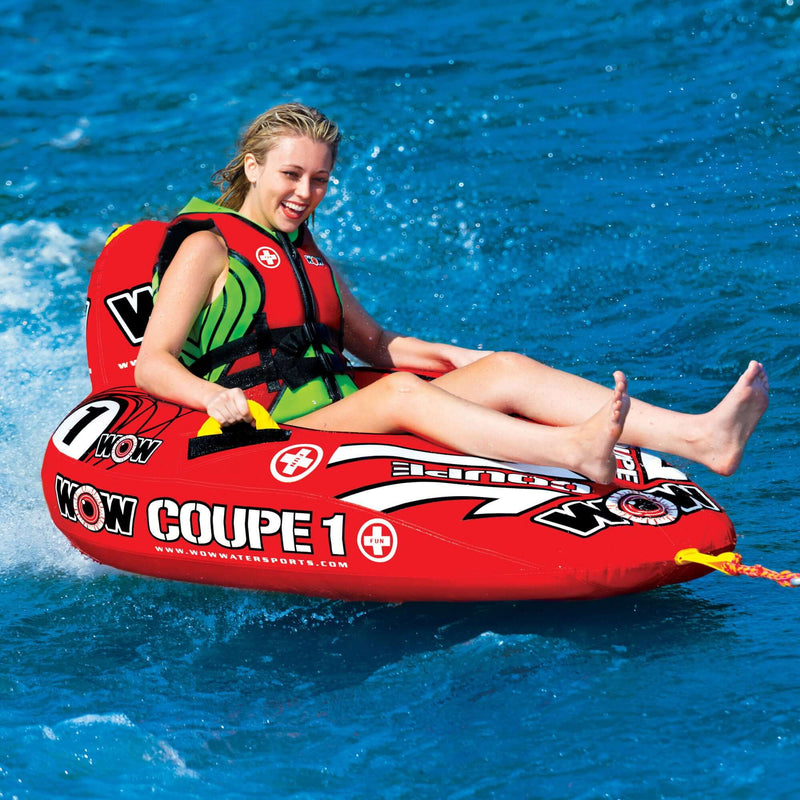 Load image into Gallery viewer, WOW Watersports 1 Person Coupe Cockpit Towable Water Tube
