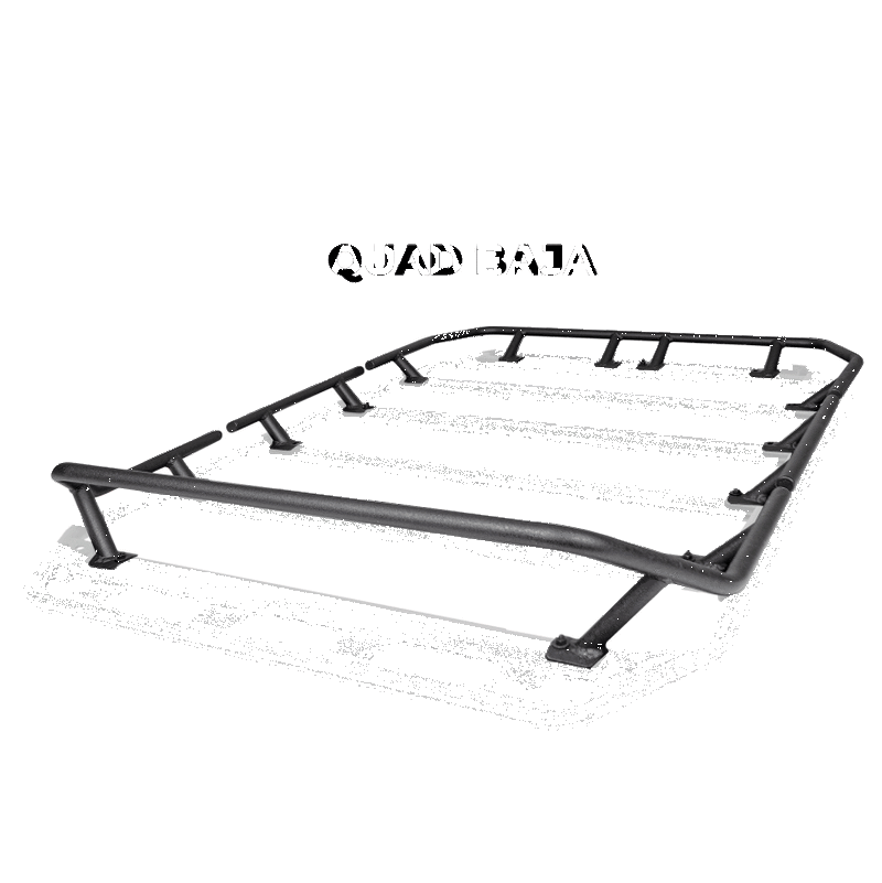 Load image into Gallery viewer, Go Rhino SRM300 Quad Overland Rail Kit (For 60x40in. Rack) - Tex. Blk (Rails ONLY - Req. Platform)

